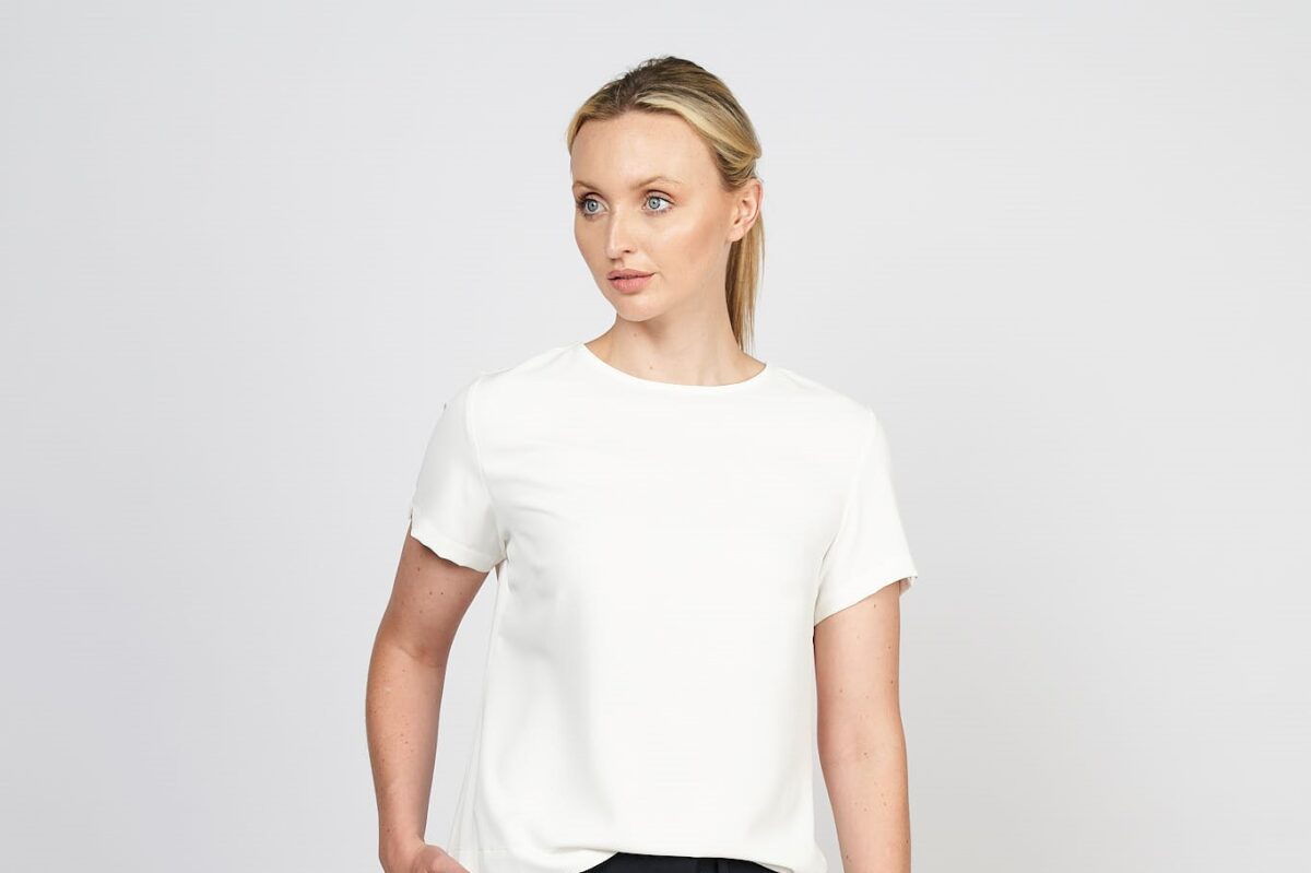 Ladies Short Sleeve Shell Blouse – (TCT0098SS) | The Corporate Tailors